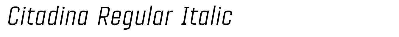 Citadina Regular Italic
